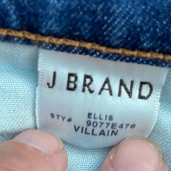 J Brand Ellis Villain Distressed Ripped Women's Denim Jeans with raw hem-size 26 - Picture 12 of 16